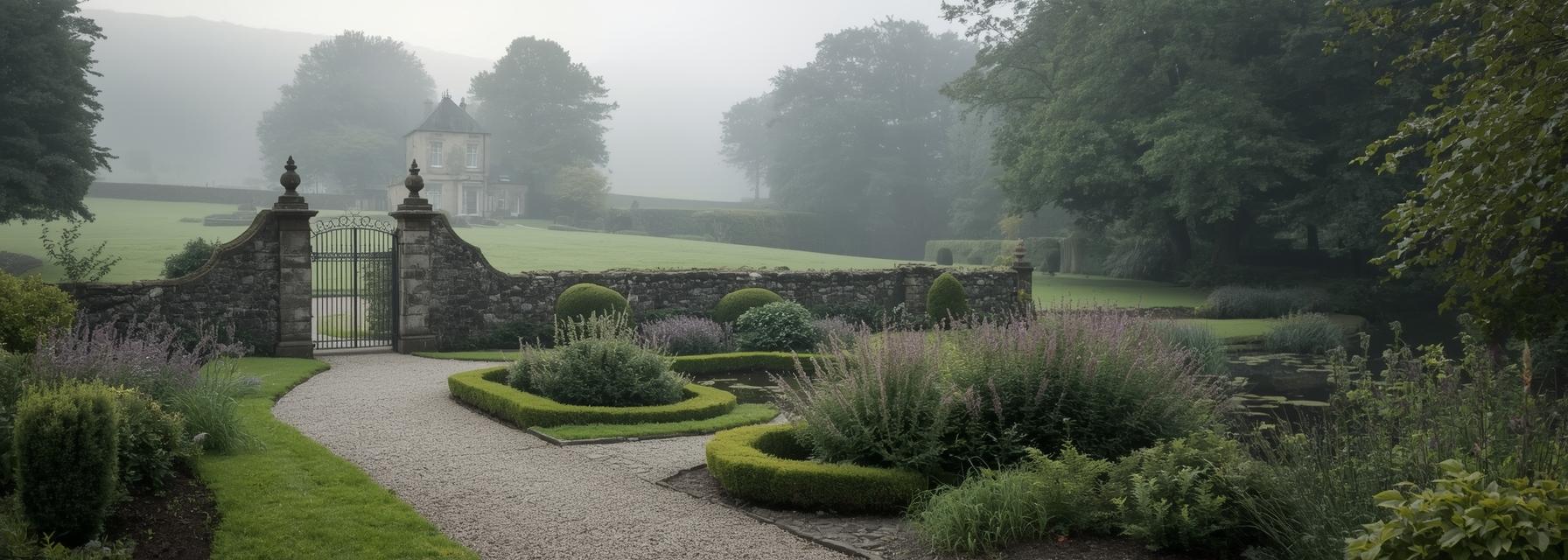 Plantings, designed landscapes and architectural features